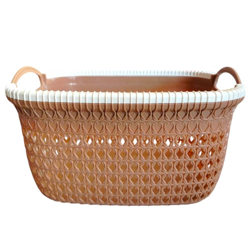 خورشيد للبلاستيك سبت تريكو بلاستيكي كبير من خورشيد بلاست للبلاستيك - كافيه * أبيض - Image 1